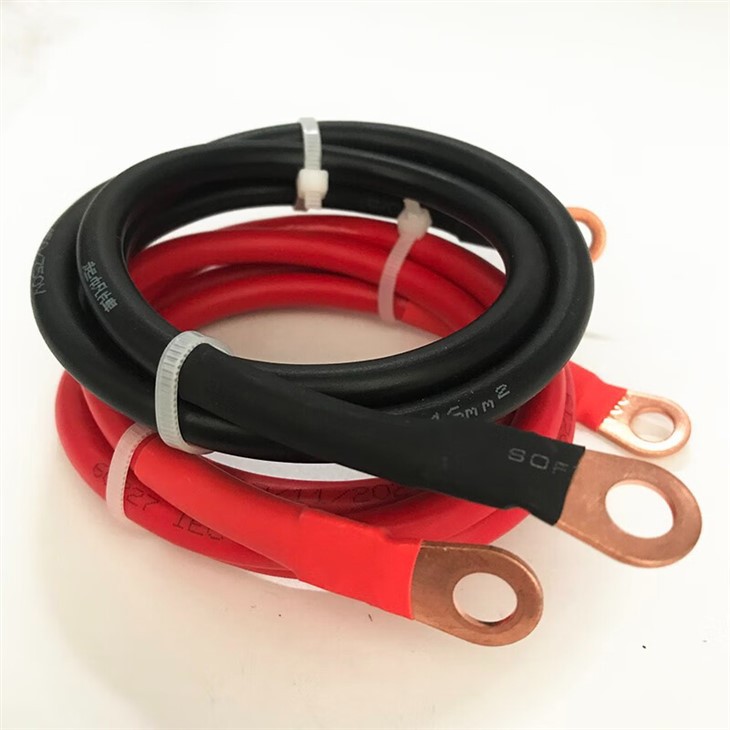 Battery Charger Cables Copper Inverter Wire With M8 Ring Terminal For Car Marine Solar Auto RV suppliers